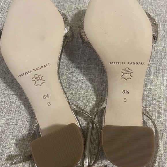 Loeffler Randall block heel sandal in Prosecco metallic color (BRAND NEW) Sz 5.5 - Picture 4 of 4